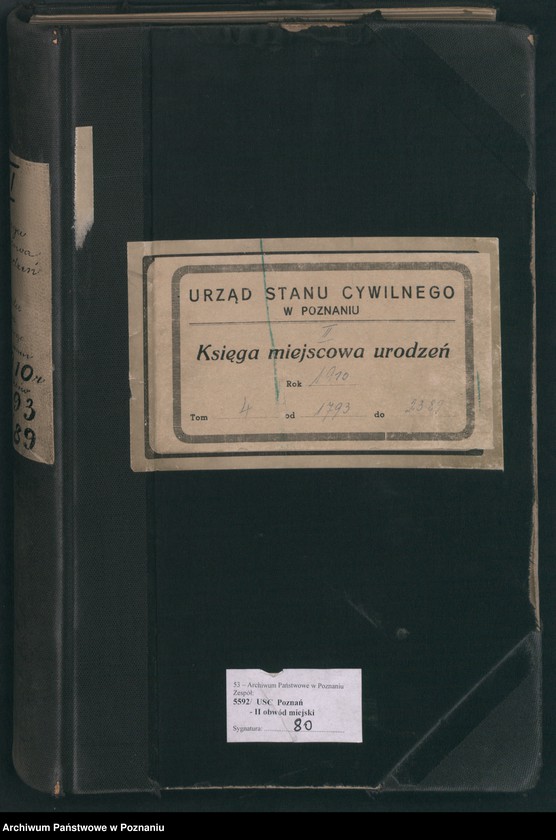 Obraz 2 z jednostki "Księga miejscowa urodzeń tom IV [Rejestr główny urodzeń]"