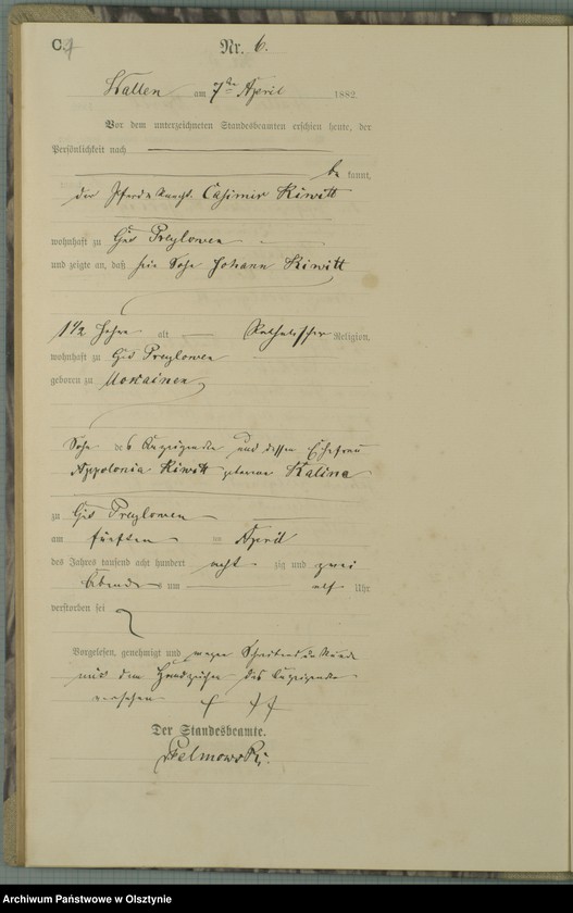 image.from.unit.number "Sterbe-Haupt-Register Nr 1 - 45"