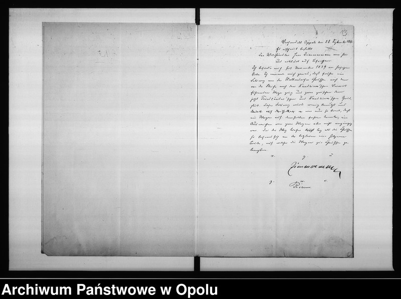 Obraz 14 z jednostki "Acta des Magistrats zu Oppeln betreffend den Weg zwischen dem Friedländer u[nd] Kandziora