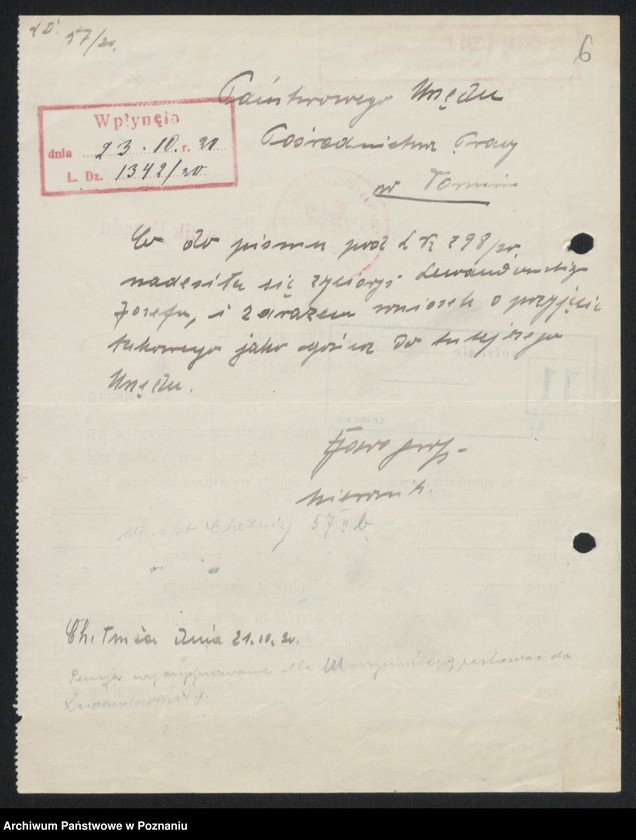 Obraz 8 z jednostki "[Sprawy osobowe urzędu Pośrednictwa Pracy w Chełmży]"