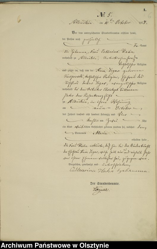 image.from.unit.number "Haupt-Geburts-Register Nr 1 - 73"