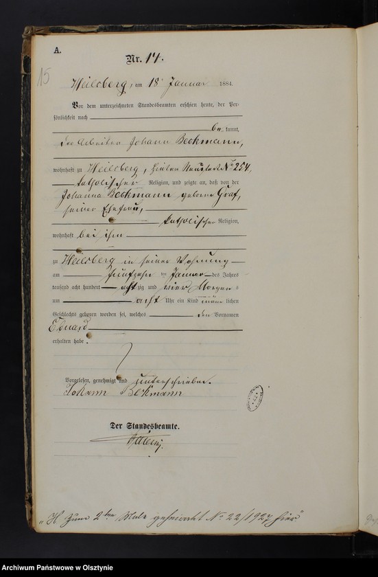 image.from.unit.number "Geburts-Haupt-Register Nr 1 - 201"