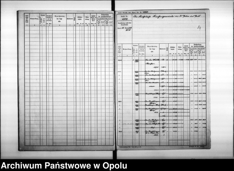 Obraz 16 z jednostki "Mutterrolle des Gemeindebezirks Oppeln 6ter Band, enthaltend die Artikel von Nr 1501 bis Nr 1800"
