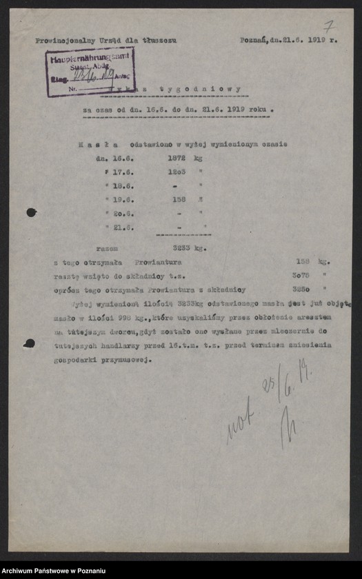 Obraz 8 z jednostki "[Provinzialfettstelle - powiatowe wykazy odstawionego tłuszczu (masło)]"