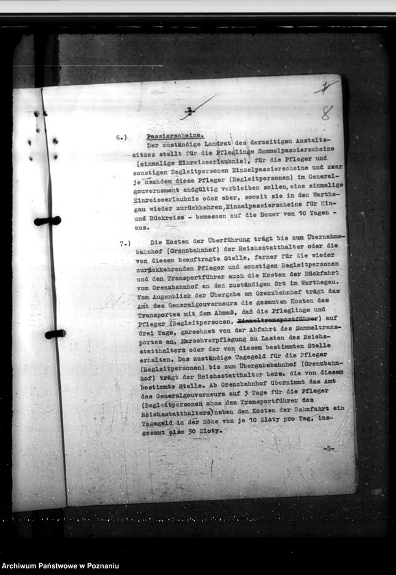Obraz 13 z jednostki "Fürsorgerechtliche Übernahme der im Warthegau befindlichen polnischen Anstaltsinsassen in das Generalgouvernement"