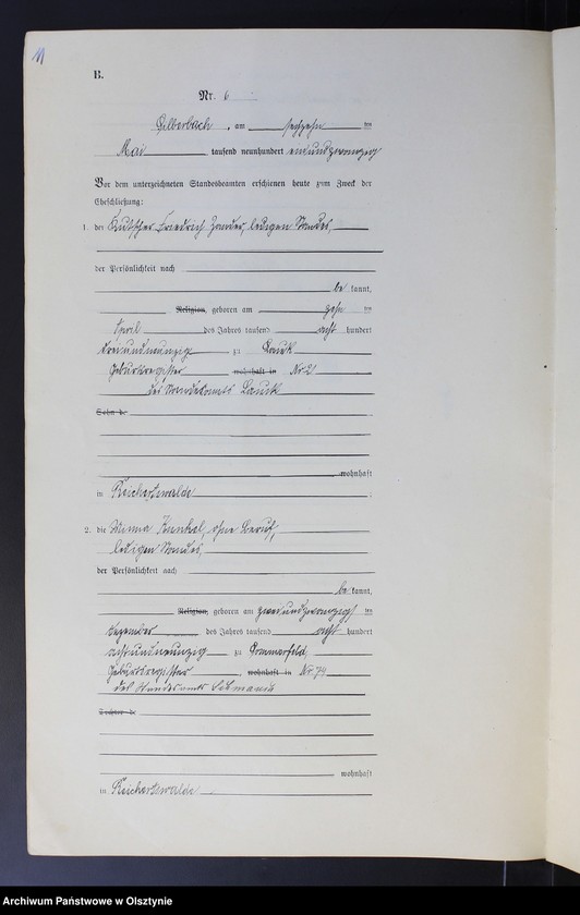 image.from.unit.number "Heirats-Neben-Register Nr 1 - 20"