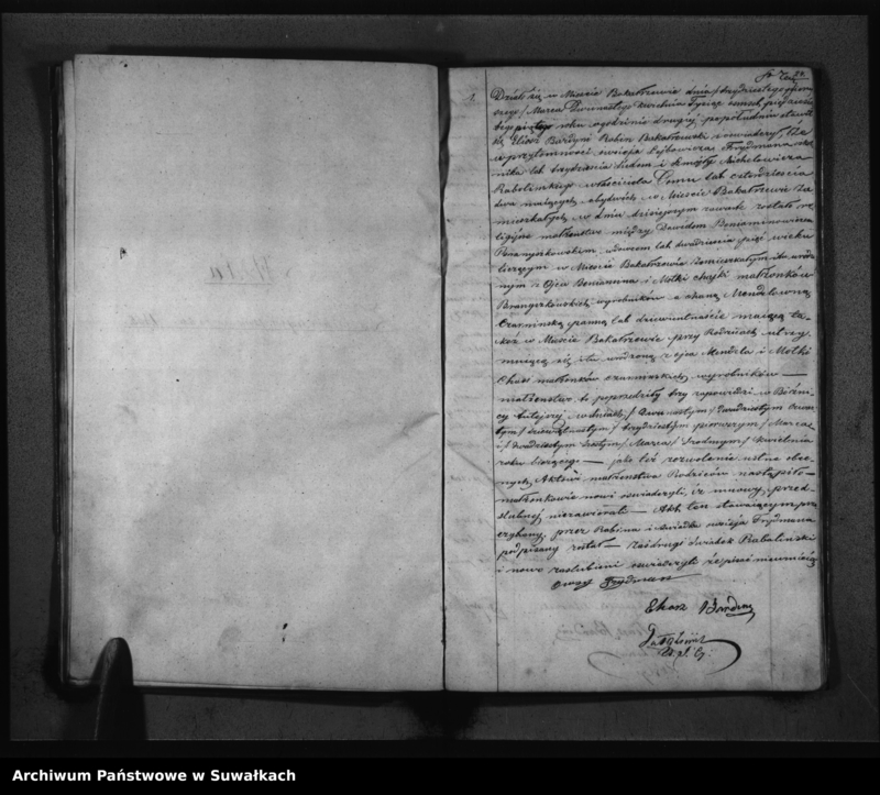 image.from.unit.number "Duplikat Akt Urodzonych, Zaślubionych i Umarłych Urzędnika Stanu Cywilnego Wyznania Mojżeszowego Okręgu Bakałarzewskiego za rok 1855"