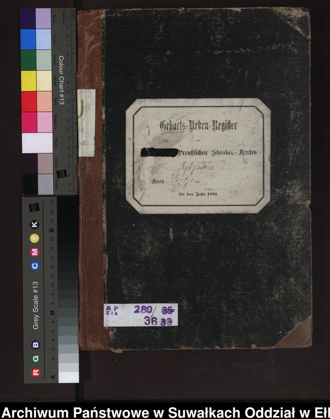 image.from.unit.number "Geburts-Neben-Register des Preussischen Standes-Amtes Rydzewen Kreis Loetzen"