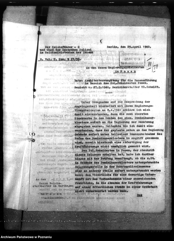 Obraz 8 z jednostki "Polizeidienststelle Dominikanerkloster, Posen"