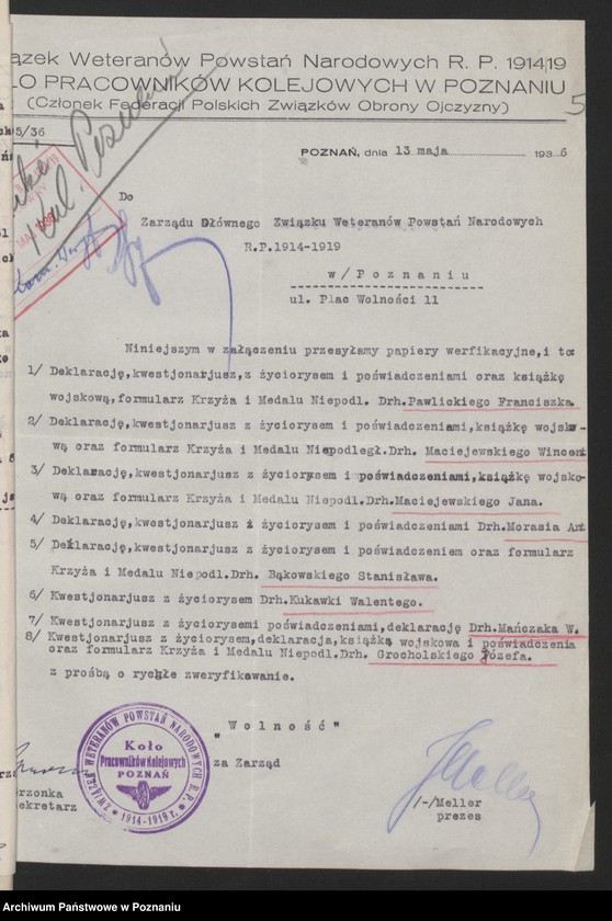 image.from.unit.number "Akta Koła Pracowników Kolejowych w Poznaniu."