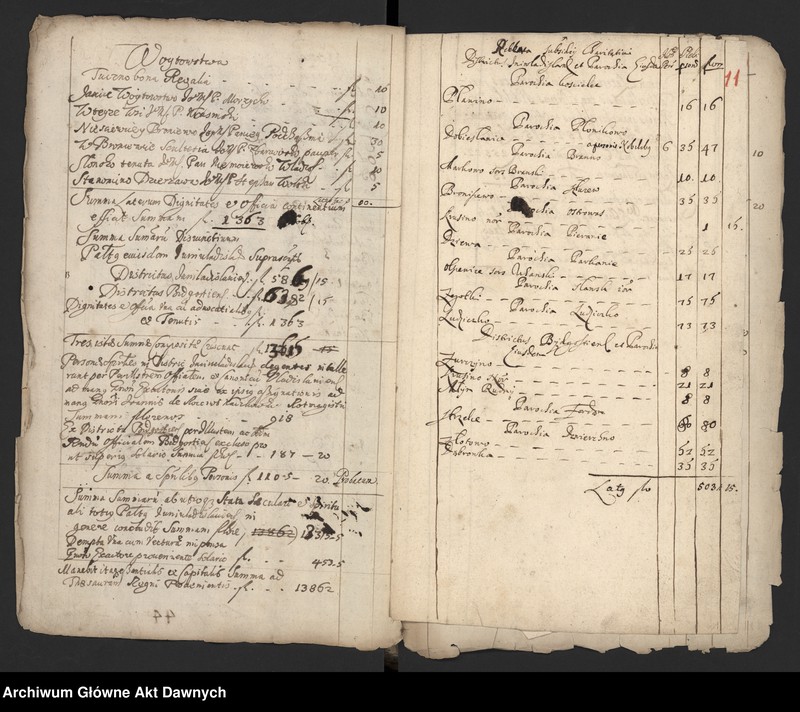 image.from.unit.number "Rejestry pogłównego generalnego z różnych województw."