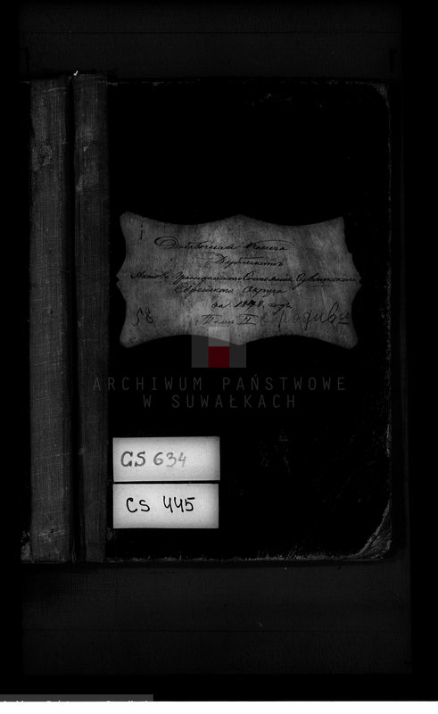 image.from.unit.number "Dobavočnaja Kniga dublikat aktov graždanskago sostojanija Suvalkskago Evrejskago Okruga na 1878 god Tom II"