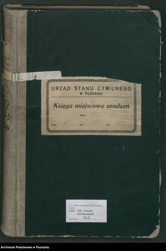 Obraz 2 z jednostki "Księga miejscowa urodzeń tom IV [Rejestr główny urodzeń]"