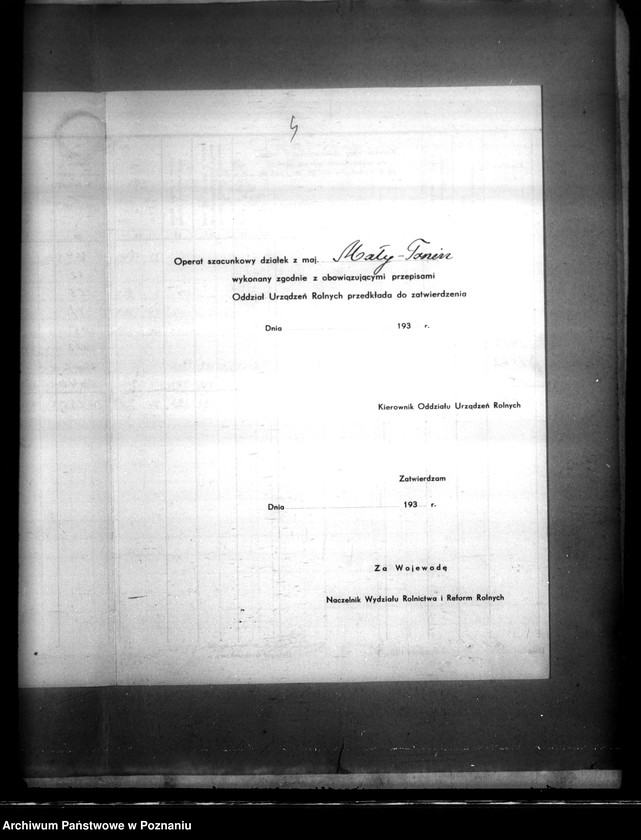 image.from.unit.number "Operat szacunkowy majątku Mały Tonin powiatu wyrzyskiego"