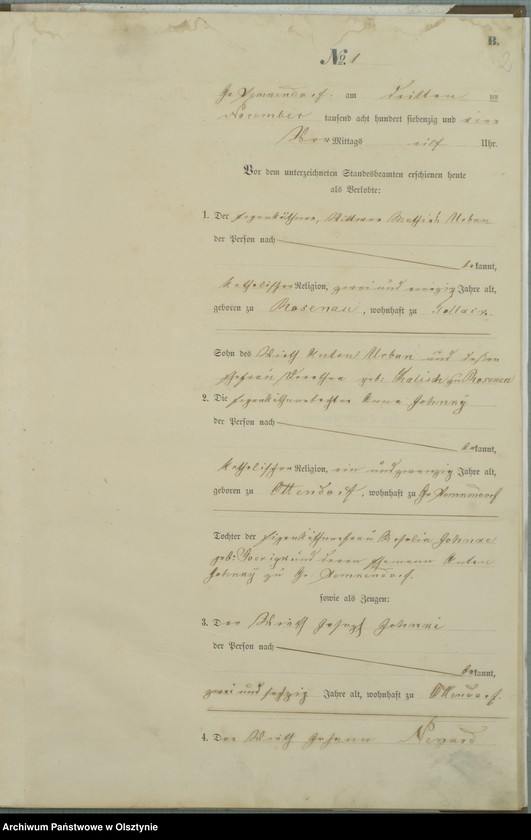image.from.unit.number "Haupt-Heiraths-Register Nr 1 - 4"