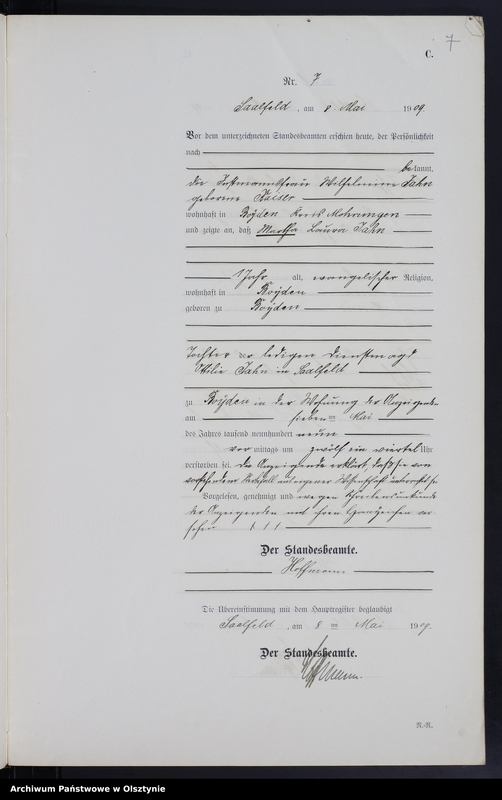 image.from.unit.number "Sterbe-Neben-Register Nr 1 - 26"