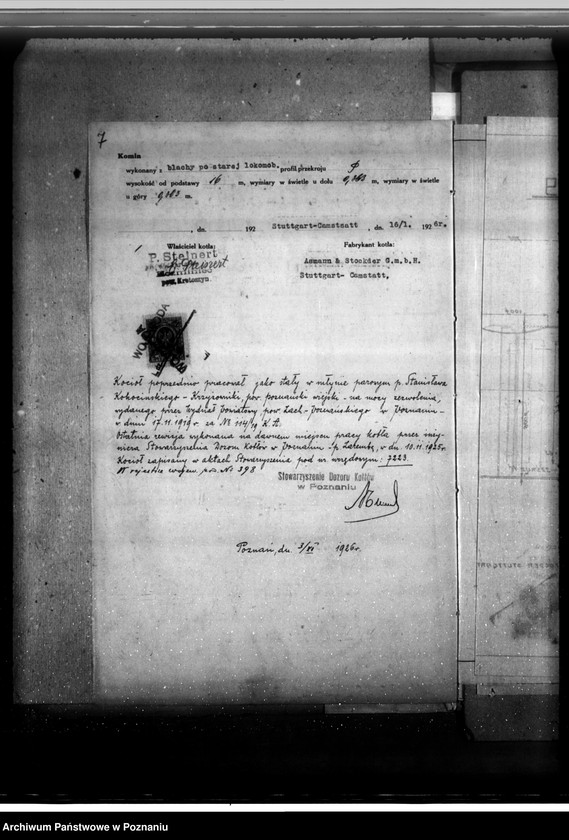 Obraz 11 z jednostki "Tartak parowy Steinerta w Koźminie pow. krotoszyński nr woj. 398"