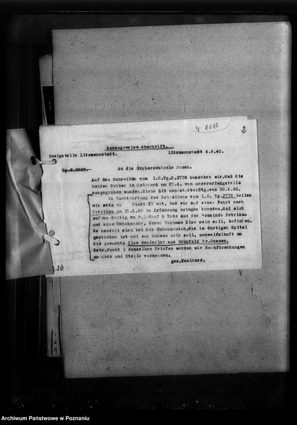 Obraz 6 z jednostki "Gräber in Petrikau (Piotrków Trybunalski)"