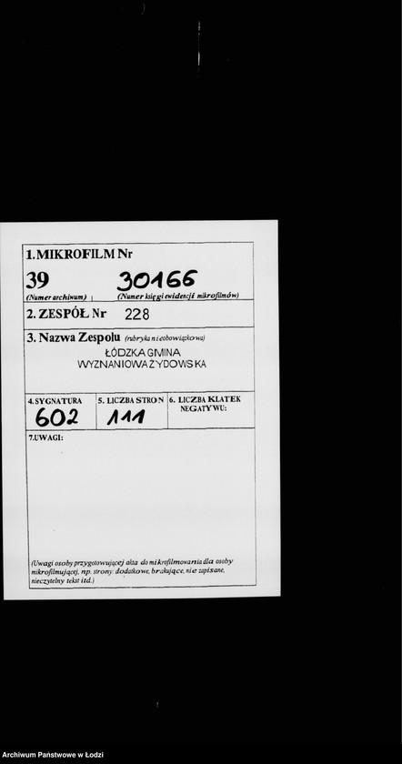 Obraz 2 z jednostki "Rejestr poborczy"