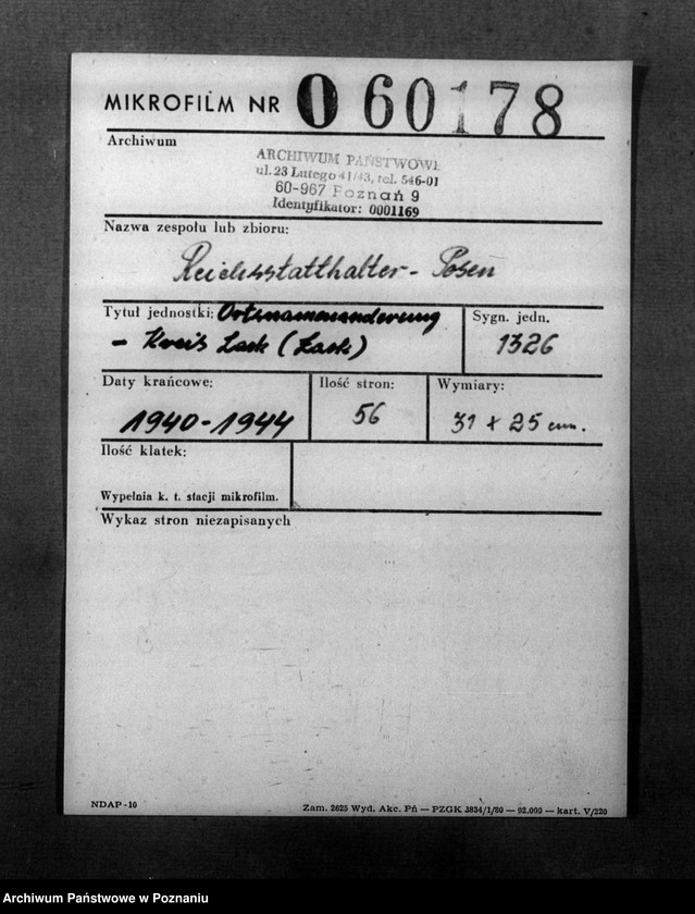 Obraz 2 z jednostki "Ortsnamenänderung - Kreis Lask (Łask)"