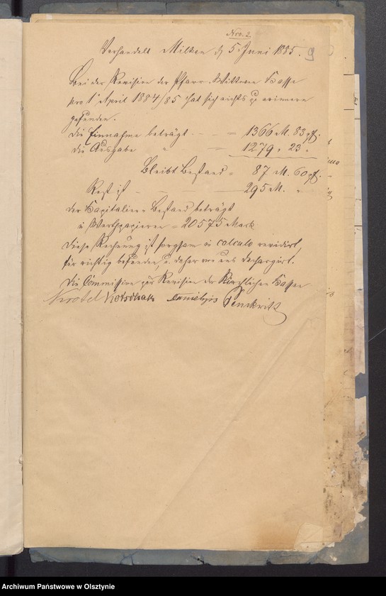 image.from.unit.number "Beläge der Pfarrwittwen Kassen Rechnung"