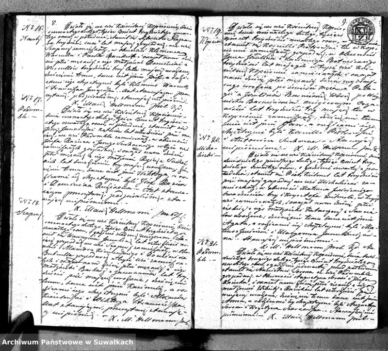 image.from.unit.number "Duplikat Aktów Urodzonych, Zaślubionych i Zeszłych Kościoła Parafialnego Kopciowskiego 1834 Roku"