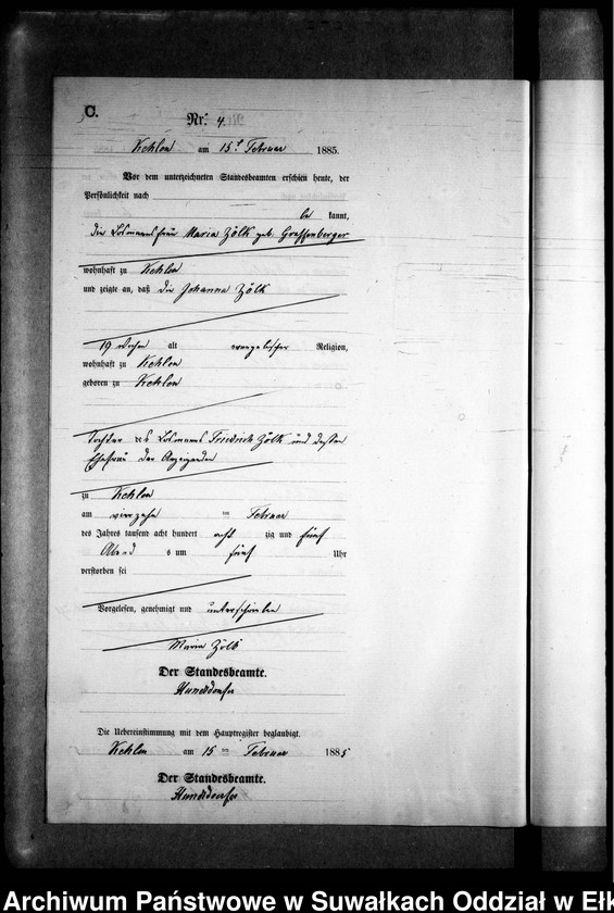 image.from.unit.number "Sterbe-Neben-Register des Preussischen Standes-Amtes Kehlen Kreis Angerburg"