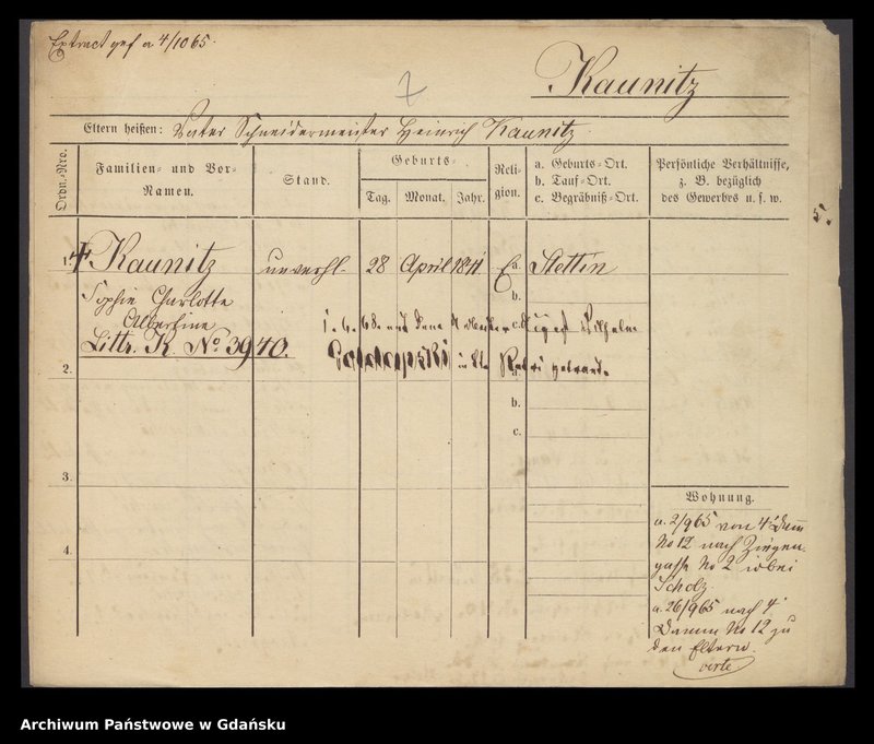 image.from.unit.number "Karty meldunkowe: Kaun - Kecker"