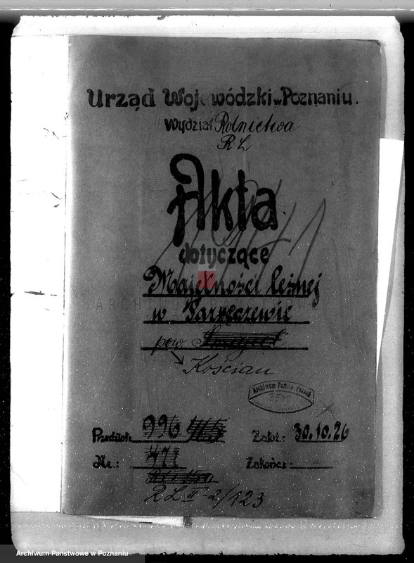 Obraz 4 z jednostki "Majętność leśna w Parzęcinie powiat kościański"