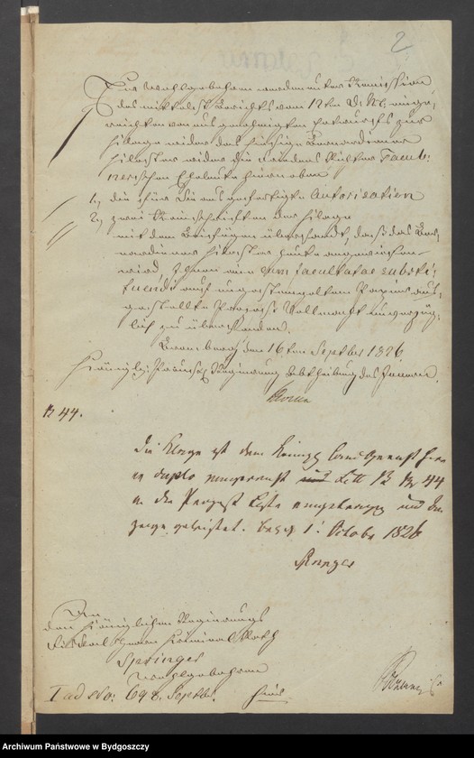 image.from.unit.number "Acta Manualia des Regierungs Fiscalats in Bromberg in Sachen des Bernardiner Kloster in Bromberg weder die Friedens Richter Taeuenbnersche Erben wegen Turbation in Besitz einer Wiese"