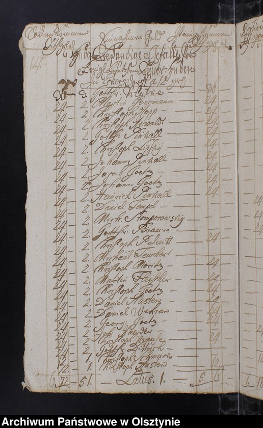 image.from.unit.number "Jahr Kirchen Rechnung aller Einnahme und Ausgabe, wie auch Bau-Rechnung"