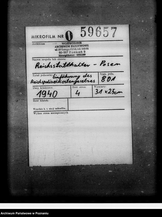 Obraz 2 z jednostki "Einführung des Reichspolizseikostengesetzes"