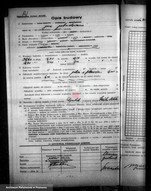 Obraz 17 z jednostki "Zatwierdzenie projektu urządzenia fabryki kafli W. Szczepańskiego i L. Szenklera w Poznaniu"