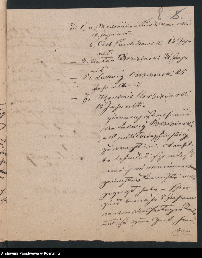 Obraz 11 z jednostki "A. betr. Gregor Brzezinski, Gutspächter Hippolyt von Brzeziński"