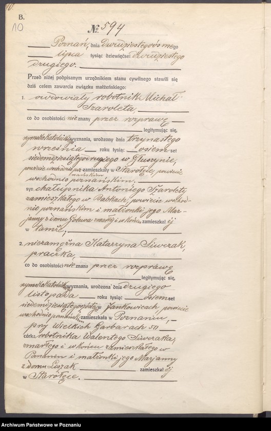 image.from.unit.number "Księga miejscowa małżeństw tom III [Rejestr główny małżeństw]"