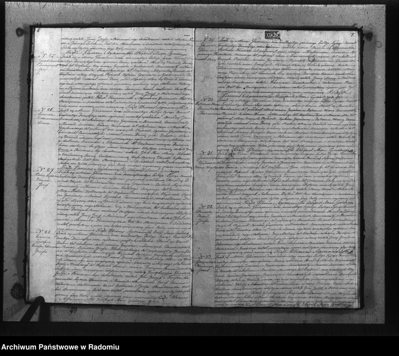 image.from.unit.number "Akta urodzonych, małzeństwa i zeyścia gminy i parafii Głowaczewskiwy w roku 1839"