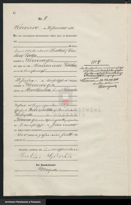 Obraz 7 z jednostki "Sterbe-Haupt-Register"