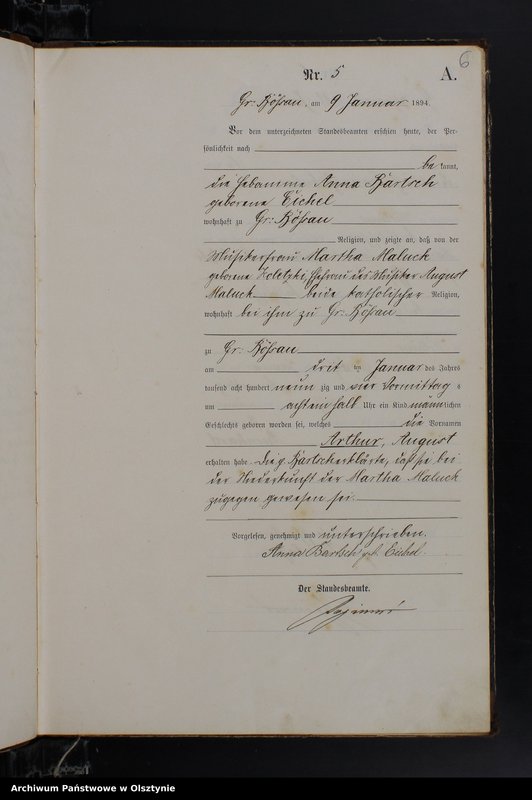 image.from.unit.number "Geburts-Haupt-Register Nr 1 - 98"