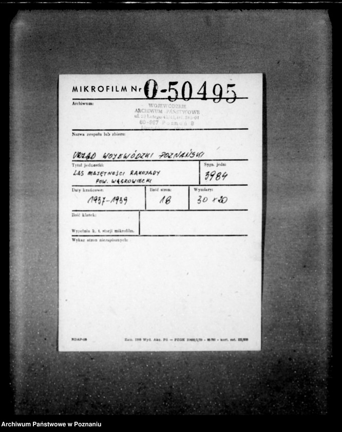 Obraz 2 z jednostki "Majętność leśna Rakojady powiat wągrowiecki"