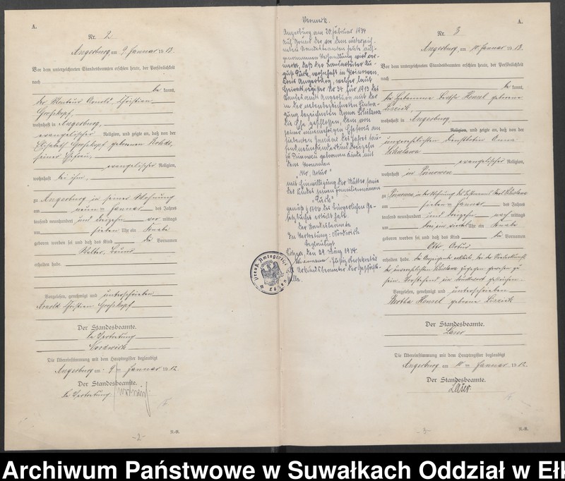 image.from.unit.number "Geburts-Register (Neben-Register) Standesamt Angerburg"