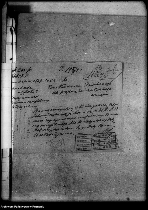 Obraz 17 z jednostki "Sprawy prawne Komisarz Państwowy do przyjęcia Zarządu Cywilnego i rozrachunku z Niemcami"