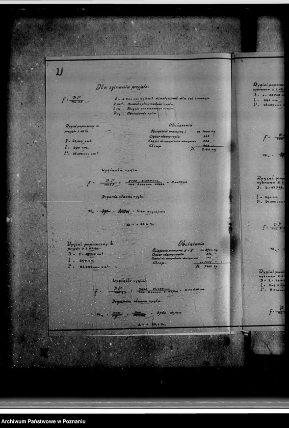 Obraz 6 z jednostki "Obliczenia statystyczne rusztu, słupów, stopy fundamentowej pod turbiną, stropu i dachu w hali turbinowni Cukrowni we Wrześni Spółka Akcyjna"