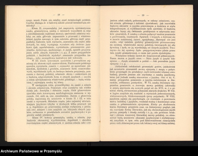 image.from.unit.number "IX Sprawozdanie Dyrekcji C.K. Gimnazjum V. w Krakowie za rok szkolny 1914/15"