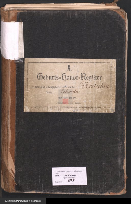 Obraz 3 z jednostki "Geburts-Haupt-Register"