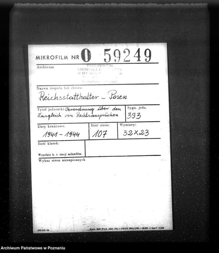 Obraz 2 z jednostki "Verordnung über den Ausgleich von Rechtsansprüchen"