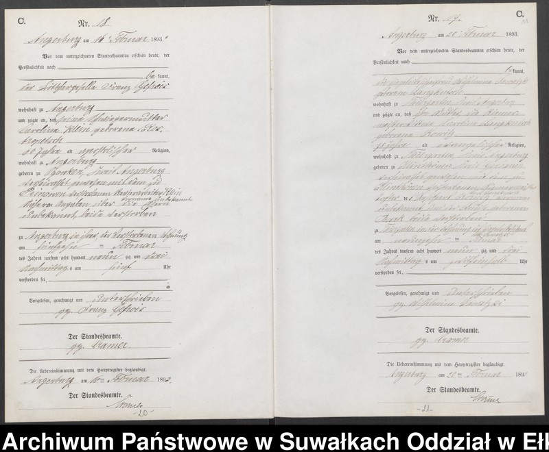 image.from.unit.number "Sterbe-Neben-Register des Preussischen Standes-Amtes Angerburg Kreis Angerburg"