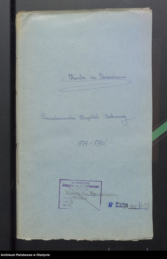 image.from.unit.number "Passenheimsche Hospital-Rechnung"