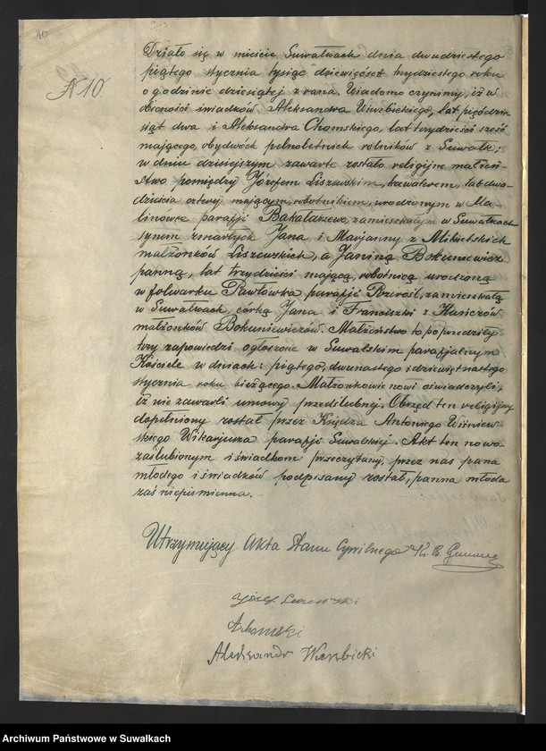 image.from.unit.number "Akty małżeństw 1930"