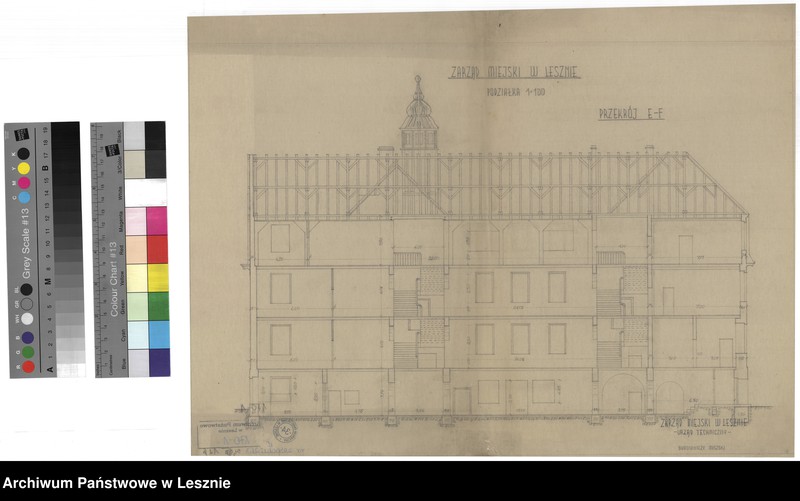 Obraz 5 z jednostki "Leszno miasto. Dokumentacja projektowa Szkoły Handlowej przy obecnym Placu Jana Amosa Komeńskiego."