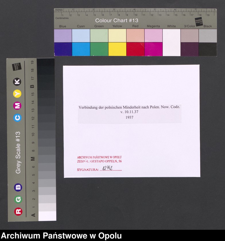 image.from.unit.number "Verbindung der polnischen Minderheit nach Polen. Now. Codz. v. 10.11.37"